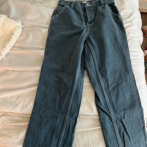 Pacsun utility pants. Dark teal blue and are super cute on!